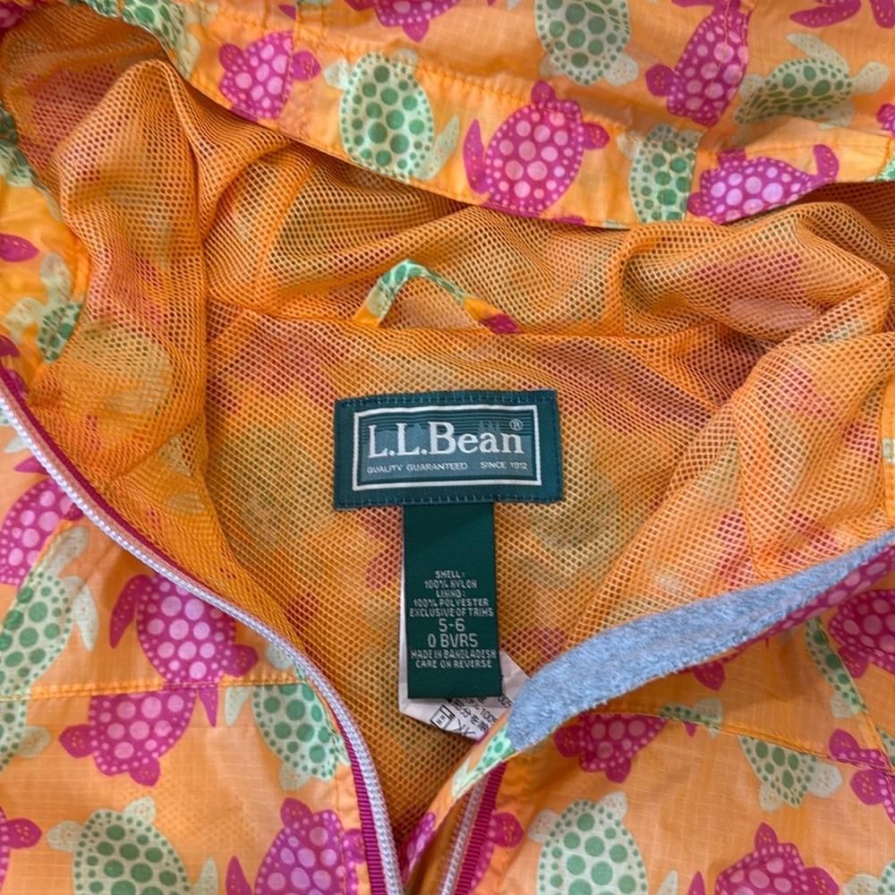 LL Bean kids rain jacket.